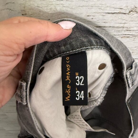 Nudie Jeans Men's Thin Finn Organic Cotton In dark pavement  Jeans 32x34 - Picture 4 of 8